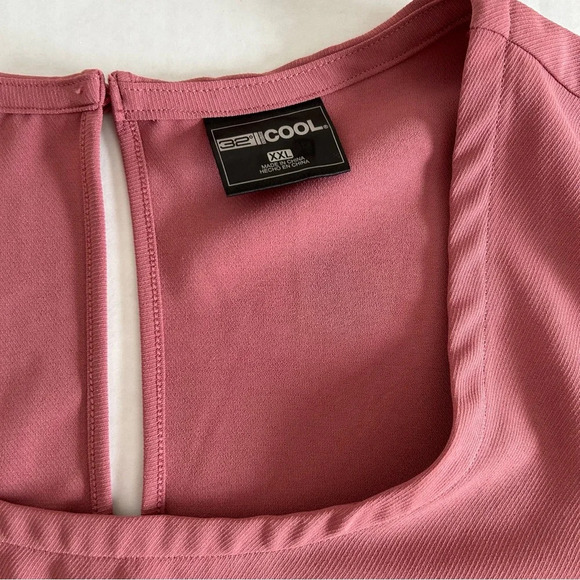 NWT 32 Degrees Women's Deco Rose Pink Twill Pocket Dress XXL **FLAW** - Picture 8 of 14